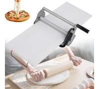 JKJZSALJ Foldable Manual Dough Sheeter Machine, Stainless Steel Table Top Dough Roller, Adjustable Thickness For Perfect Pizza, Croissants, Pastry, Fondant, Ideal For Both Commercial A,Rs201