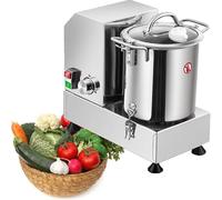 JKJZSALJ Food Processor 1200/1800W Commercial Vegetable Chopper, Small Meat Grinder, Stainless Steel Multifunctional Veggie Cutter For Fruits, Onion And Nuts,6L,9L