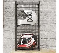 JKJZSALJ Hat Display Stand,Solid Motorcycle Helmet Rack Stand Hat Display Case, Floor-Standing Cube Closet Organizers And Storage, Retail Hard Hat Baseball Hats Display Stand,Stacka