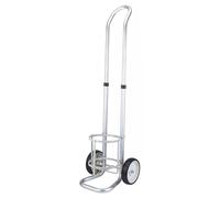 JKJZSALJ Heavy-Duty Aluminum Alloy Oxygen Cylinder Rack, Adjustable Mobile Cart For Propane & Nitrogen Tanks, 14.6Cm Height Dolly With Wheels For Home Storage & Transport,Frame Diameter-12cm/4.7 in
