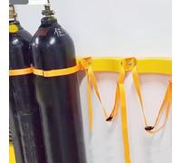 JKJZSALJ Heavy-Duty Wall Mount Gas Cylinder Rack - Secure Organizer For Oxygen, Propane, Co2, Nitrogen - Single Bottle Upright Storage Bracket,Yellow-20 pack