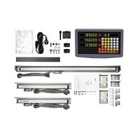 JKJZSALJ Linear Scale, 2/3 Axis Dro Set Digital Readout Kit With Grating Ruler Linear Scale Linear Encoder 5Μ 20~1020Mm For Lathe Milling,1,3 axis dro set 5um