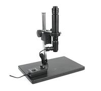 JKJZSALJ Microscope 2000X/1400X/800X/400X Coaxial Light Optics Microscope Zoom C Mount Lens Ccd Cmos Industrial Camera Big Stand Holder Fit For Phone Touch Lcd Ito Pcb,A,1400X