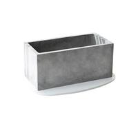 JKJZSALJ Planter Pots Plant Pots Rectangular Cement Flower Pots Large Outdoor Indoor Flower Green Cultivation Planters Solid Color Simple For The Garden/Home/Office Flower Plant Pot,G