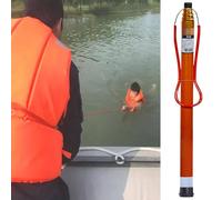 JKJZSALJ Rescue Pool Pole,Long Stainless Steel Pool Safety Hook & Telescoping Rescue Pole, 5.5M Emergency Life-Saving Equipment for Water Parks, Seaside & Yachts-Pack of 2,Pack of 1,5.5M/18FT