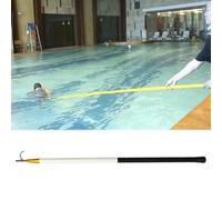 JKJZSALJ Rescue Pool Pole,Telescopic Lifeguard Pole With Rescue Hook, 13-20 Ft Emergency Swimming Pool Equipment For Seaside, Park & Lake Safety,White,5m(16ft 5inch)