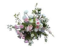 JKJZSALJ Runner Flower Row Artificial Flowers,Simulation Floral Forest Ground Hang Rose Waterfall Wedding Decor Layout Road Guide Art,Pink,B