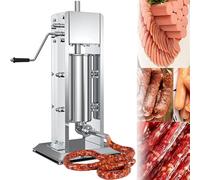JKJZSALJ Vertical Sausage Stuffer Machine With 4 Stainless Steel Tubes For Commercial And Home Use,7L