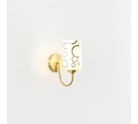 JKJZSALJ Wall Light Modern Chic Lighting Wall Lamp Bedroom Nightstand Brass Wall Lantern Study Room Reading Glass Wall Sconce Living Room Decoration E27 Wall Light F,B,A