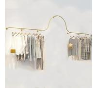 JKJZSALJ Wall Mounted Garment Rack,Hanging Garment Rack,Large Volume Metal Display Rack For Clothing Stores,Home Retail Boutique Display Garment Organizations,D-300Cm