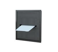 JKJZSALJ Waterproof Stainless Steel Shower Recessed Shelf With Tissue Storage Easy Install Tileable Wall Organizer For Bathrooms2 Pack,Black,20x20x12.5cm