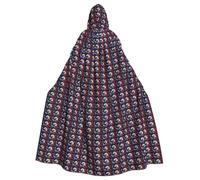 Jkkghll American Bald Eagle Print Halloween Hooded Cloak Costume For Adults Kids For Cosplay Carnival Parties