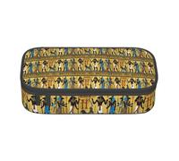 Jkkghll Ancient Egypt Tribe Series Print Stylish School Pencil Case 8.3 X 2 X 3.7 in Multi Functional Storage Bag Student