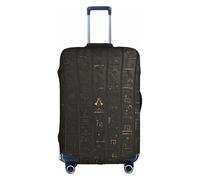 Jkkghll Ancient Egyptian Hieroglyph Print Luggage Cover Elastic Travel Suitcase Protector with Concealed Zipper Anti Scratch