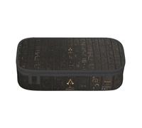 Jkkghll Ancient Egyptian Hieroglyph Print Stylish School Pencil Case 8.3 X 2 X 3.7 in Multi Functional Storage Bag Student