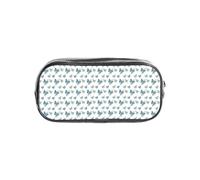 Jkkghll Blue Butterfly On Blossom Flower Print Students Boys Girls Transparent Stationery Organizer Clear Pencil Pouch Supplies