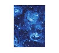 Jkkghll Blue Universe Space Galaxy Print Stay Fresh Clean Lightweight Warm Blanket Soft Bedding Adult Camping Home Daily Use