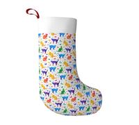 Jkkghll Butterfly Polka Dot And Cat Print Christmas Stocking For Girls Boys Holiday Decor Fireplace Family Party Stockings