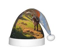 Jkkghll Cattle Farm Sanctuary Print Children's Christmas Hat Holiday Accessories Soft Warm Xmas Hats Winter Party