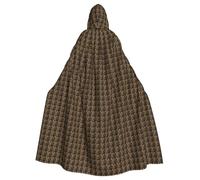 Jkkghll Clock Gear Print Halloween Hooded Cloak Costume For Adults Kids For Cosplay Carnival Parties