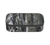 Jkkghll Cold Tree Camouflage Print Stylish School Pencil Case 8.3 X 2 X 3.7 in Multi Functional Storage Bag Student