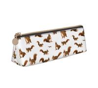 Jkkghll Cute Squirrel Print School Casual Pencil Case Slim Pouch Higher Capacity Pens Artist Student Teenager