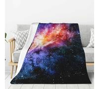 Jkkghll Galaxy in The Universe Print Stay Fresh Clean Lightweight Warm Blanket Soft Bedding Adult Camping Home Daily Use