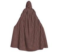 Jkkghll Garden Peony Print Hooded Cloak Unisex Adult For Halloween Christmas And Carnival Theme Parties