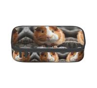 Jkkghll Guinea Pig Print Stylish School Pencil Case 8.3 X 2 X 3.7 in Multi Functional Storage Bag Student