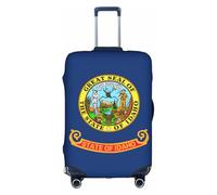 Jkkghll Idaho State Flag Print Luggage Cover Elastic Travel Suitcase Protector with Concealed Zipper Anti Scratch