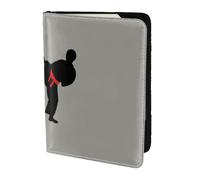 Jkkghll Karate Boy Vector Changeable Belt Color Print 5.5in Passport Travel Document Case Lightweight Business Leisure Trips Wallet