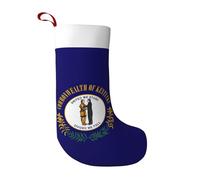 Jkkghll Kentucky State Flag Print Christmas Stocking For Girls Boys Holiday Decor Fireplace Family Party Stockings