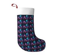 Jkkghll Magic Mushroom Print Christmas Stocking For Girls Boys Holiday Decor Fireplace Family Party Stockings