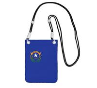 Jkkghll Nevada State Flag Print Women Men Phone Crossbody Bag Mobile Pouch Cell Shoulder Holster for Travel Shopping