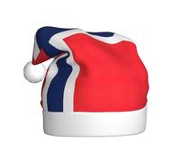 Jkkghll Norwegian flag Print Christmas Hat for Men Women and Kids Xmas Cap Party Costume Festive Accessory