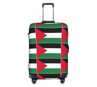 Jkkghll Palestine Flag Print Luggage Cover Elastic Travel Suitcase Protector with Concealed Zipper Anti Scratch