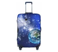 Jkkghll Planet Galaxy Print Luggage Cover Elastic Travel Suitcase Protector with Concealed Zipper Anti Scratch