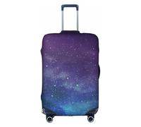 Jkkghll Universe with Stars Galaxy Interstellar Print Luggage Cover Elastic Travel Suitcase Protector with Concealed Zipper Anti Scratch