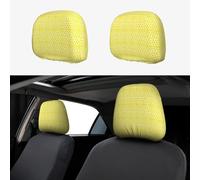Jkkghll YELLOW chicken Print Car Headrest Cover Universal Interior Accessories Pillow Set Family Daily Commute