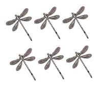 JKKzzLIE 6 Pieces Retro Dragonfly Hairpin Silver Vintage Hair Clips Cute Hair Styling Pins for Girls and Women