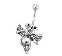 JKL Belly Button Ring When Pigs Fly Navel Ring, not-applicable