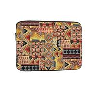 JKLQWC African Textile Patchwork Printed Laptop Sleeve for Men Women 15 inch Shockproof Laptop Case Bag for Travel Office School