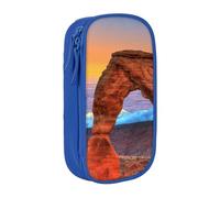 JKLQWC Arches National Park Printed Pencil Case Cute Pen Pouch Large Pen Bag Portable Storage Organizer Box for Office School Teen Girl Boy Adult,Blue