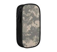 JKLQWC Army Digital Camouflage Printed Pencil Case Cute Pen Pouch Large Pen Bag Portable Storage Organizer Box for Office School Teen Girl Boy Adult,Black