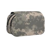 JKLQWC Army Digital Camouflage Prints Pencil Case for Kids Men Women, Two Layers Large Capacity Pencil Pouch Makeup Bag Organizer for Office School Travel