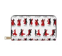 JKLQWC Ballroom Dance Printed PU Leather Wallet for Women Men Funny Ladies Coin Purses with Card Holder
