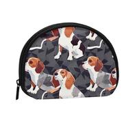 JKLQWC Beagle Patterns Printed Coin Purse for Women Cute Small Change Wallet Mini Coin Purses Pouch with Zipper