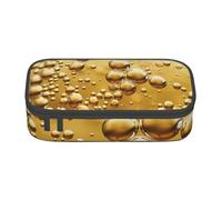 JKLQWC Beer Bubble Printed Pencil Case Cute Pen Pencil Box Bag Large Capacity Compartment Zipper Pencil Pouch Organizer for Office School Travel