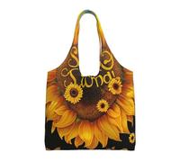 JKLQWC Blessed to Be Called Nana Sunflower Printed Tote Bag for Women Canvas Shopping Bag Reusable Grocery Cloth Bag Shoulder Bag for Work Travel Shopping College School