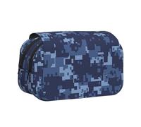 JKLQWC Camouflage Pattern Prints Pencil Case for Kids Men Women, Two Layers Large Capacity Pencil Pouch Makeup Bag Organizer for Office School Travel